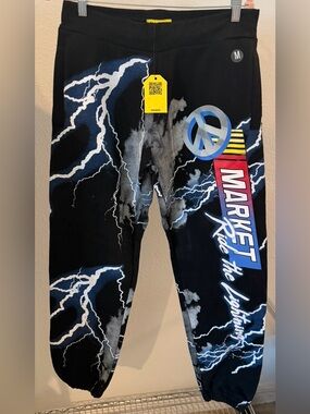 Market Ride the Lightning Black Sweatpants